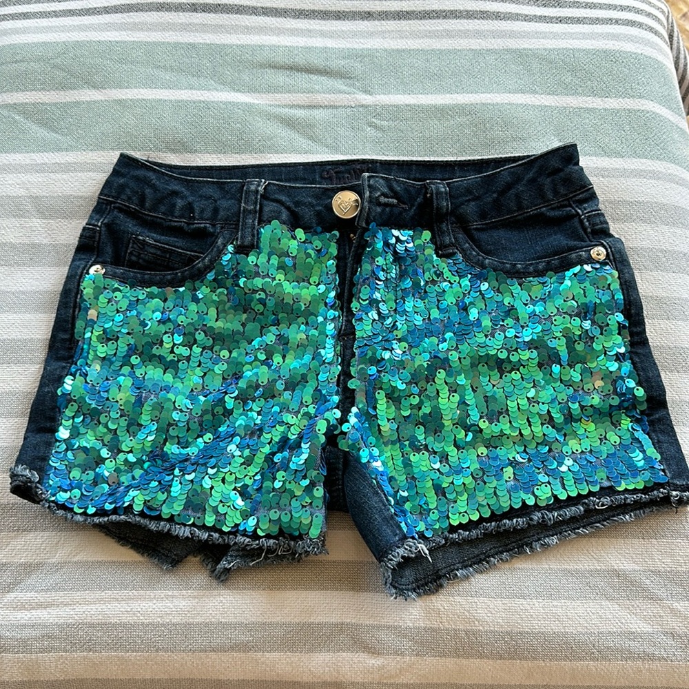 Justice Sequin Shorts 12 slim